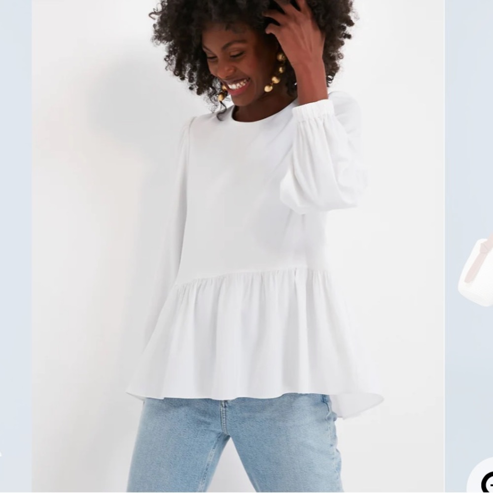 White Carlota Peplum Blouse
POMANDER PLACE